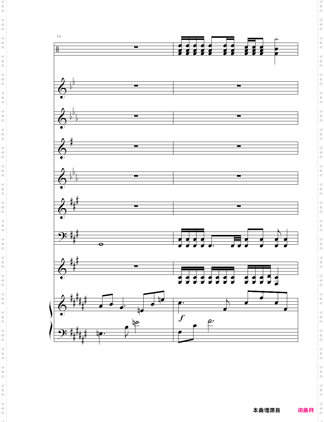 the dawn亡灵序曲 总谱