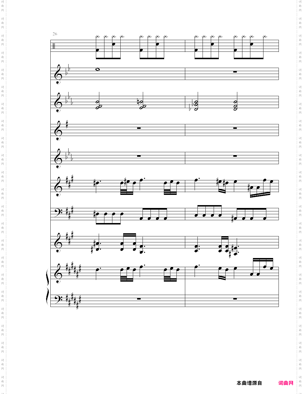 the dawn亡灵序曲 总谱