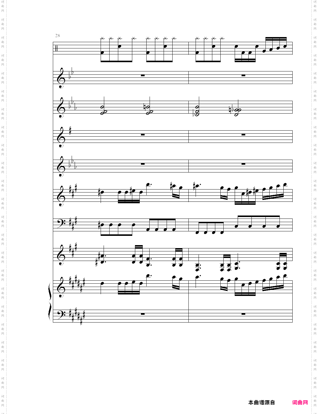 the dawn亡灵序曲 总谱