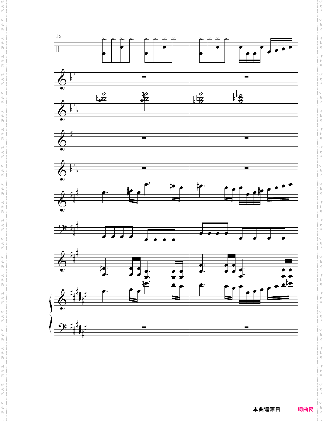 the dawn亡灵序曲 总谱