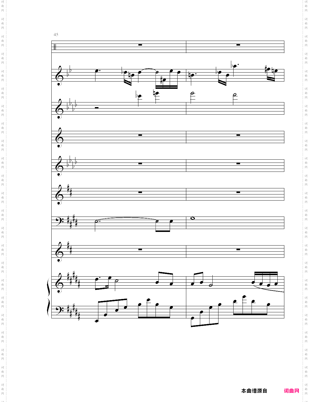 the dawn亡灵序曲 总谱