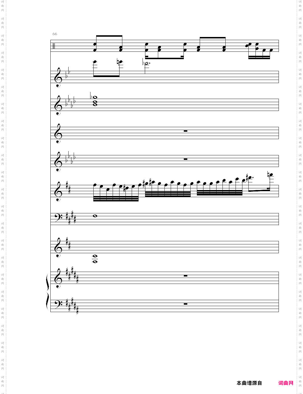 the dawn亡灵序曲 总谱