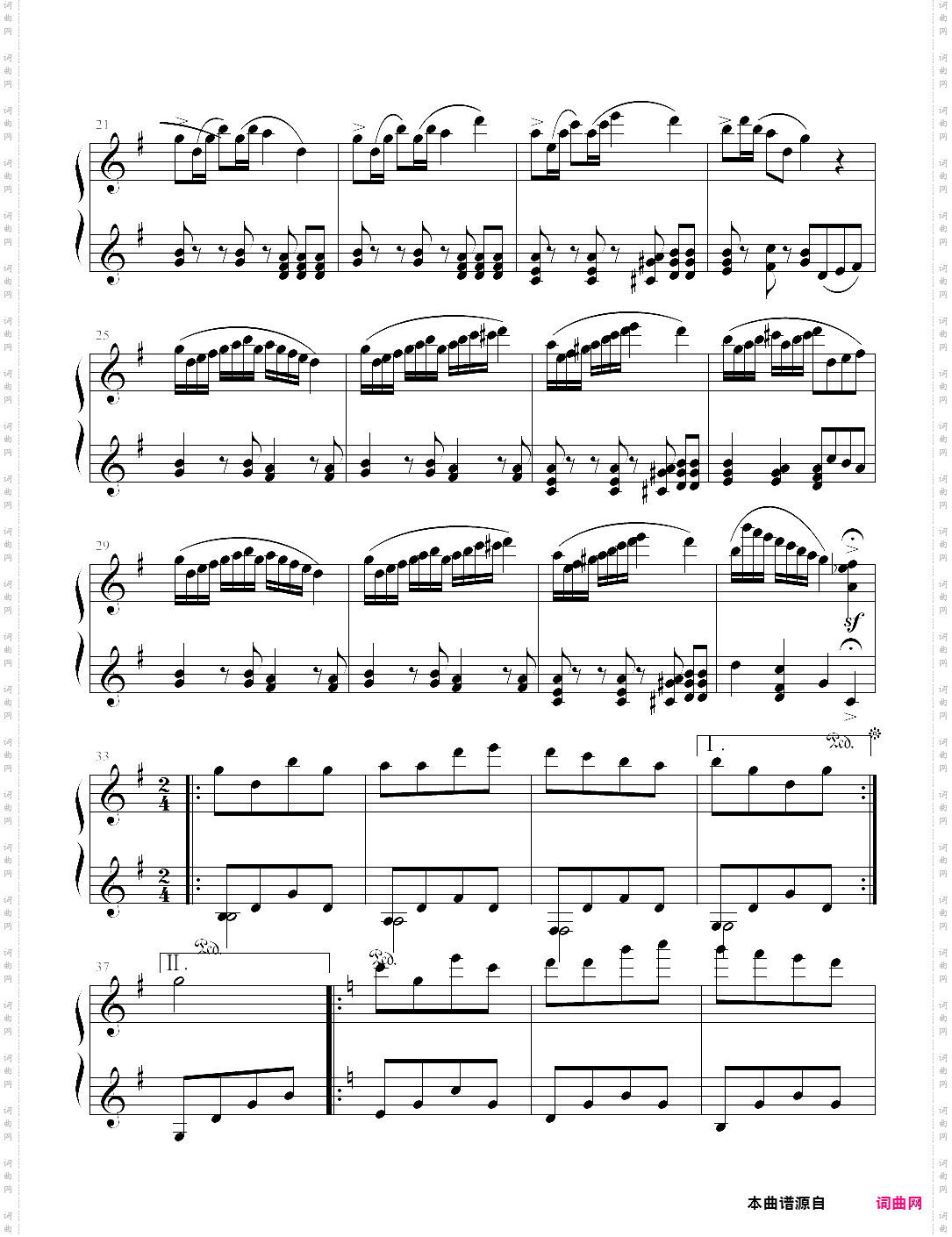 共产儿童团歌——简易变奏曲