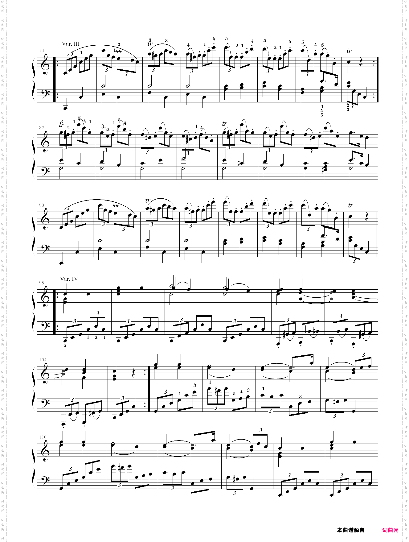 小星星变奏曲