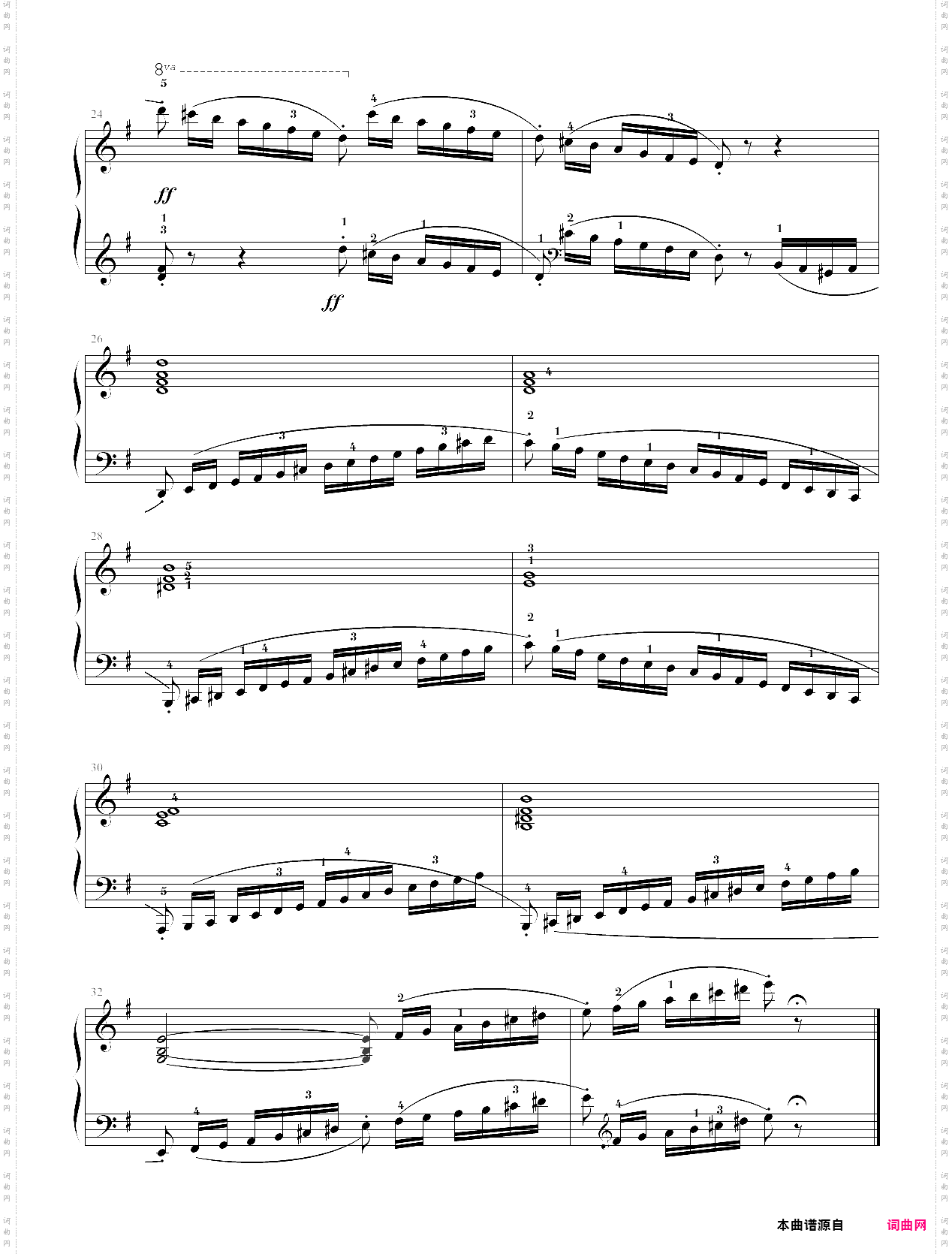 第五级练习曲练习曲op·61 no·21