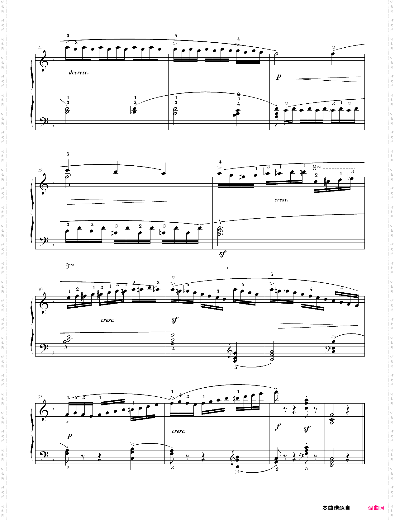 第五级练习曲海湾帆船op·276 no·14