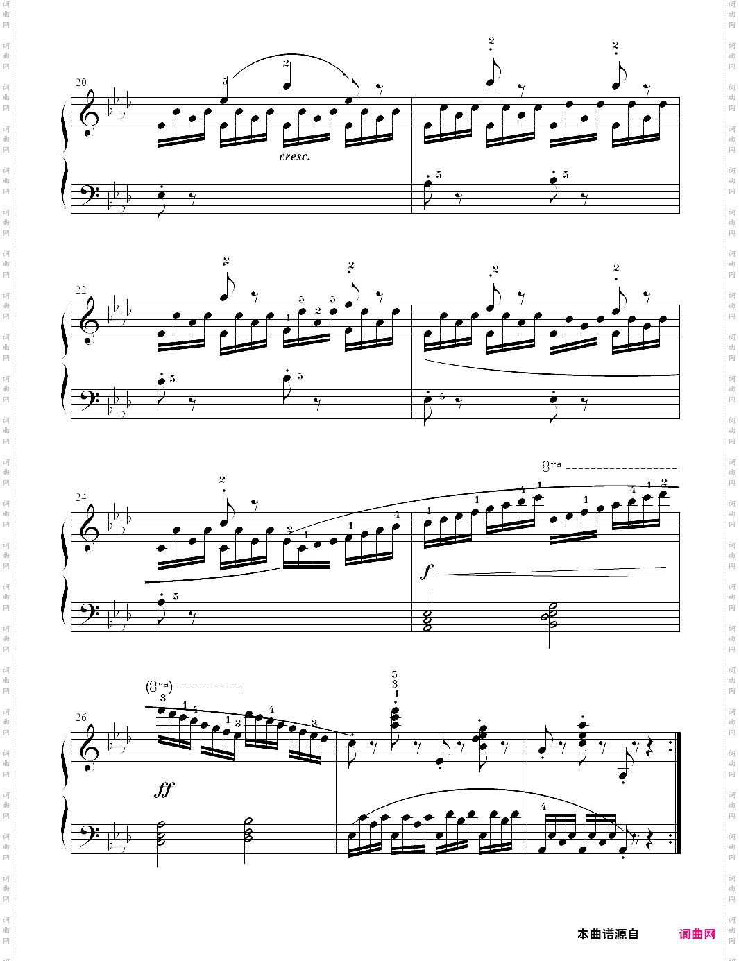 车尔尼849钢琴流畅练习曲-27