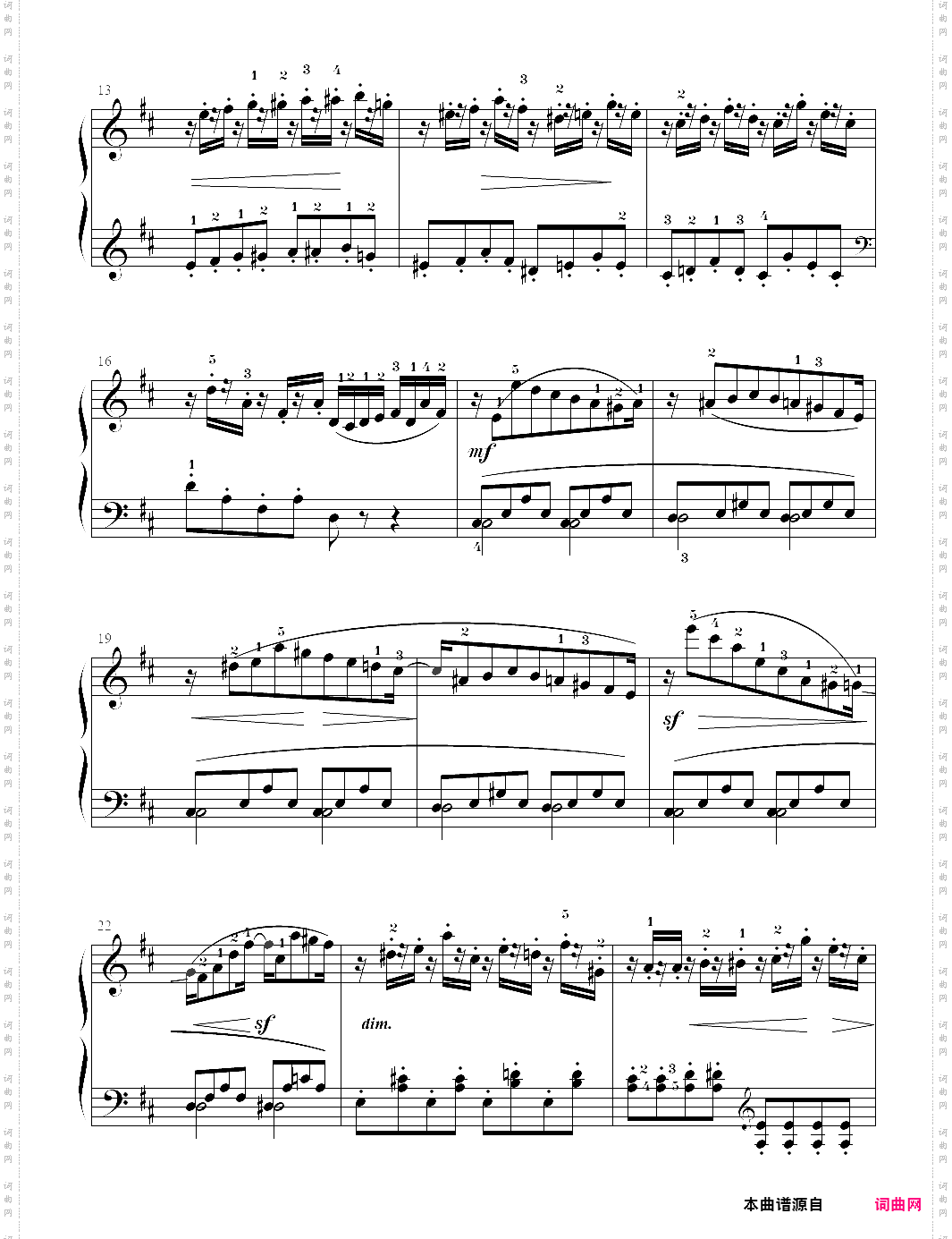 车尔尼849钢琴流畅练习曲-24