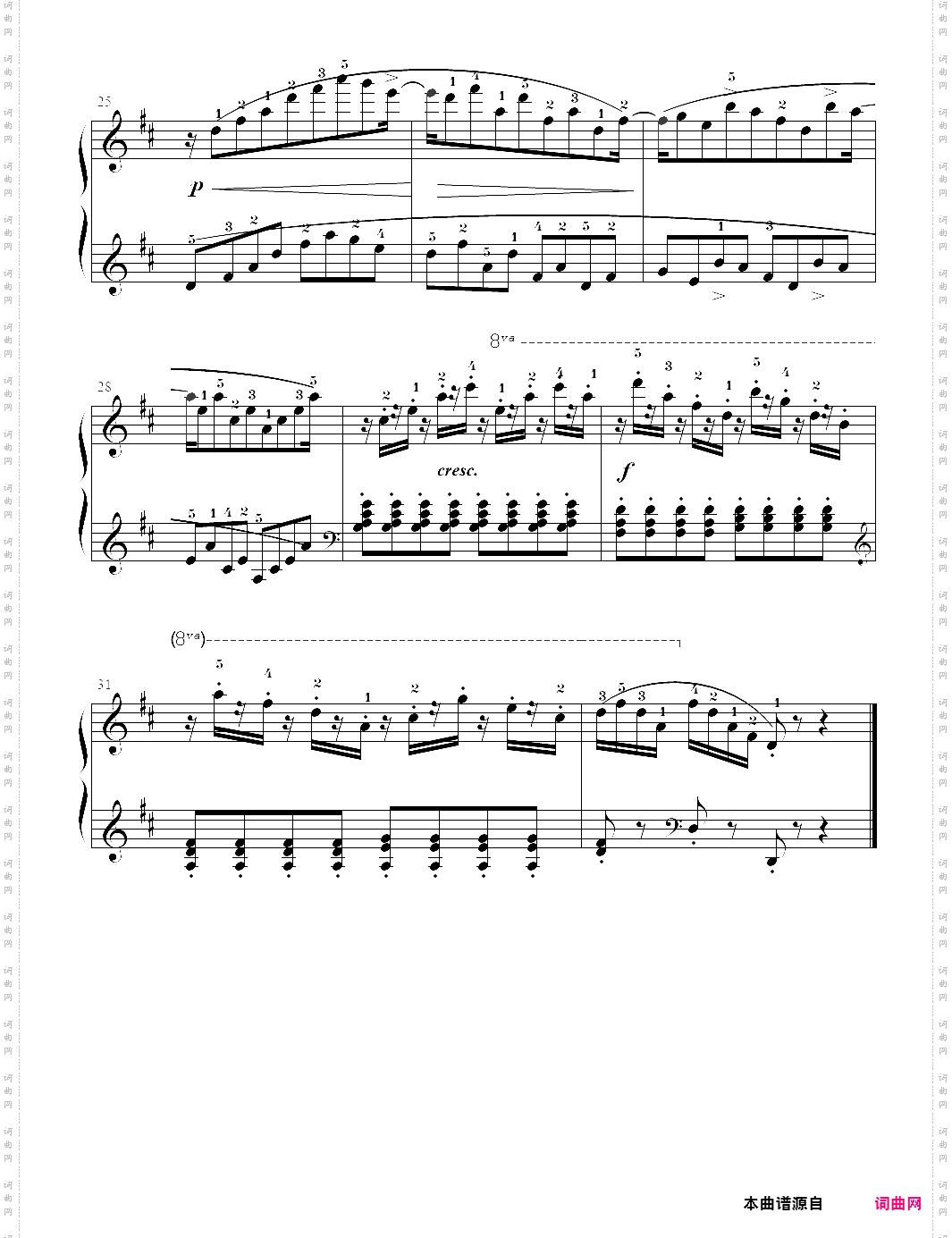 车尔尼849钢琴流畅练习曲-24