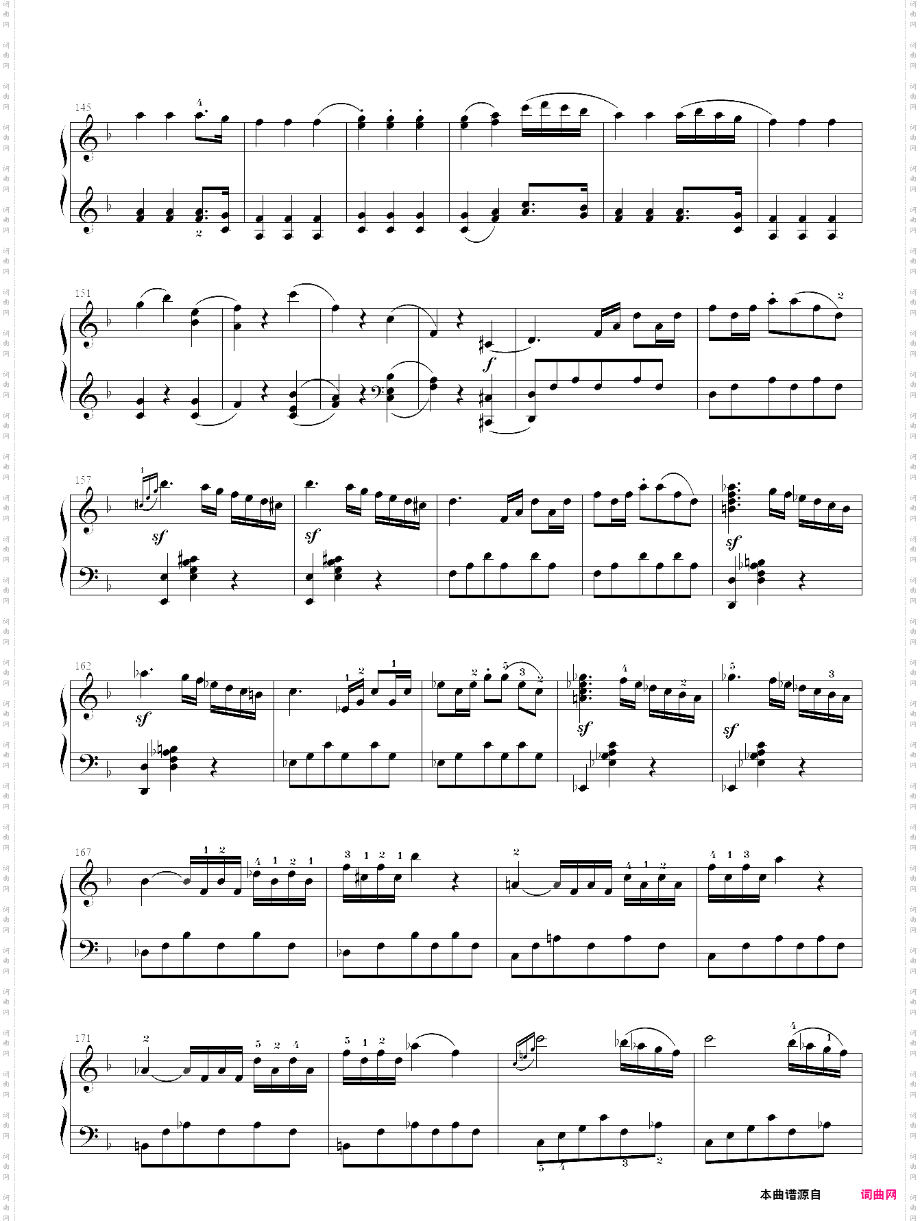 莫扎特f大调钢琴奏鸣曲k332第一乐章