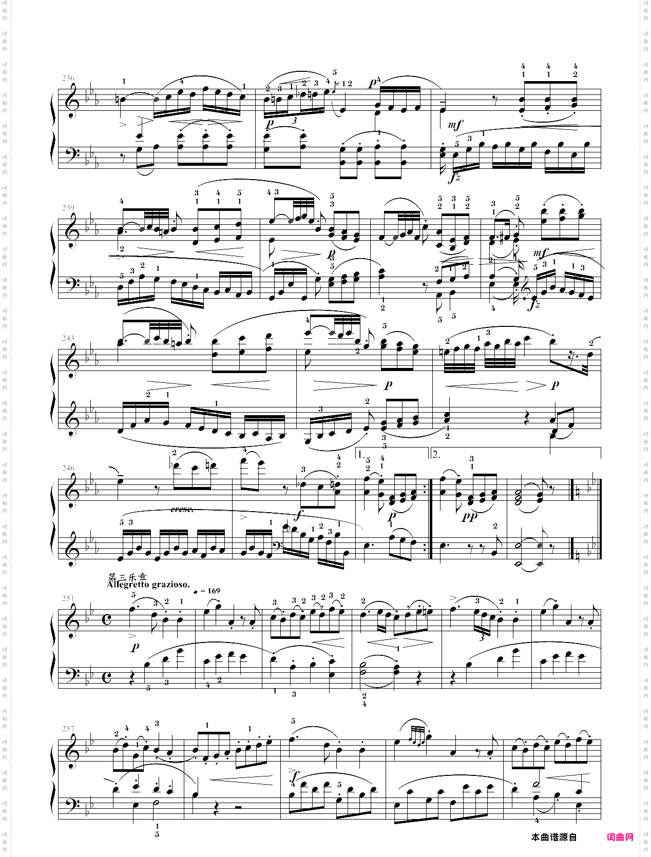 莫扎特降b大调第十三钢琴奏鸣曲