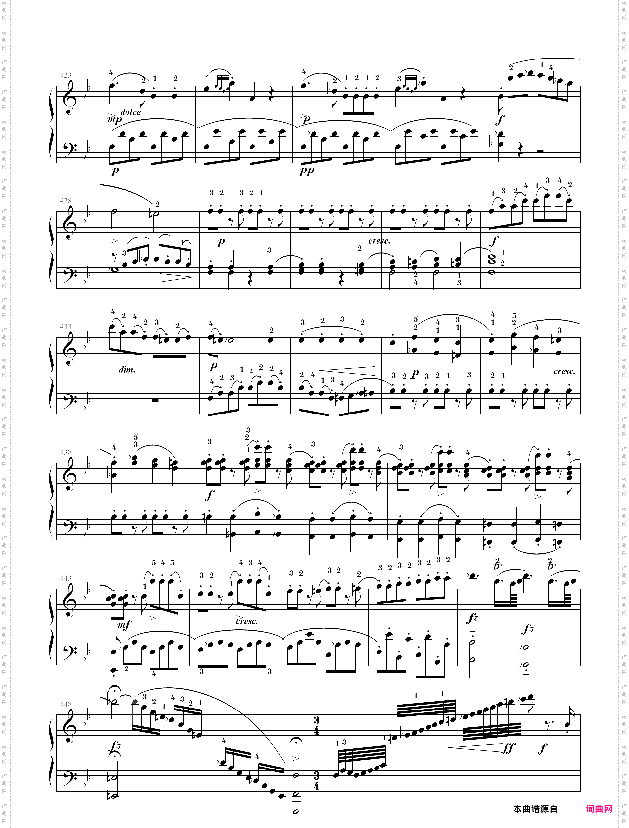 莫扎特降b大调第十三钢琴奏鸣曲