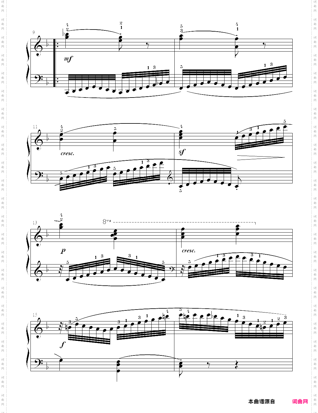 车尔尼849钢琴流畅练习曲-09