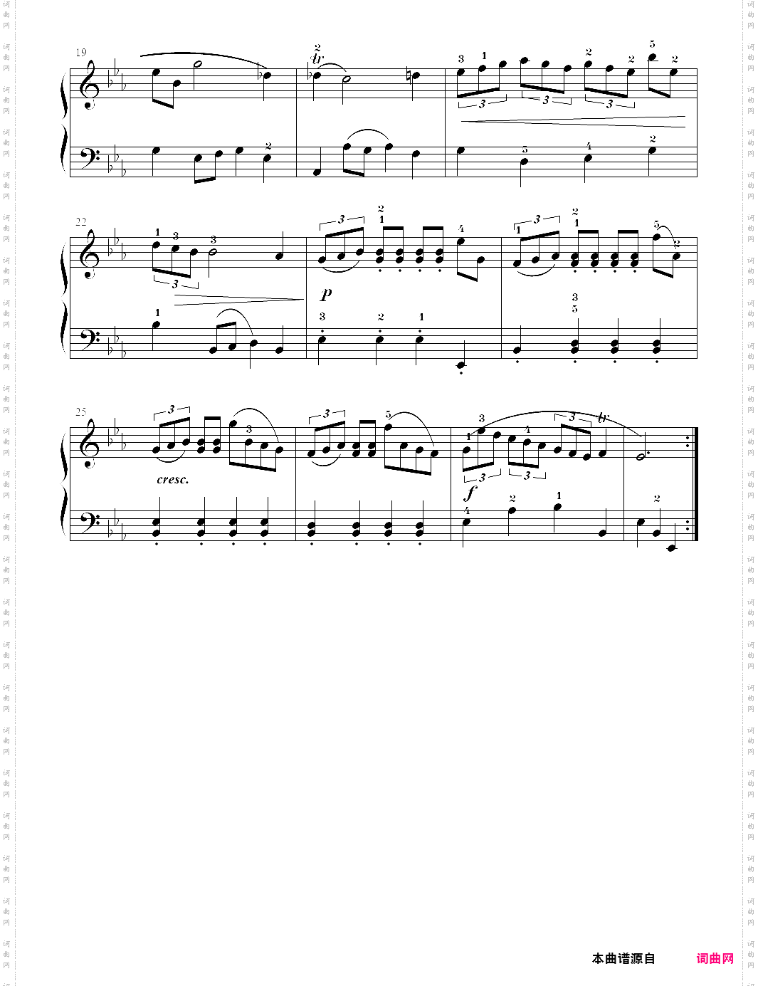 16-进行曲巴赫初级钢琴曲全集