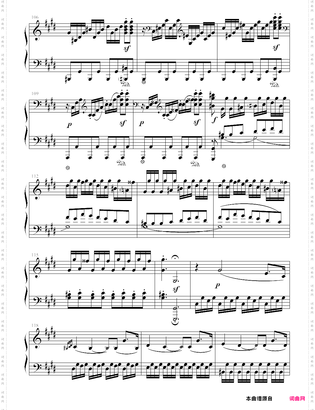 月光奏鸣曲贝多芬，月光第三乐章