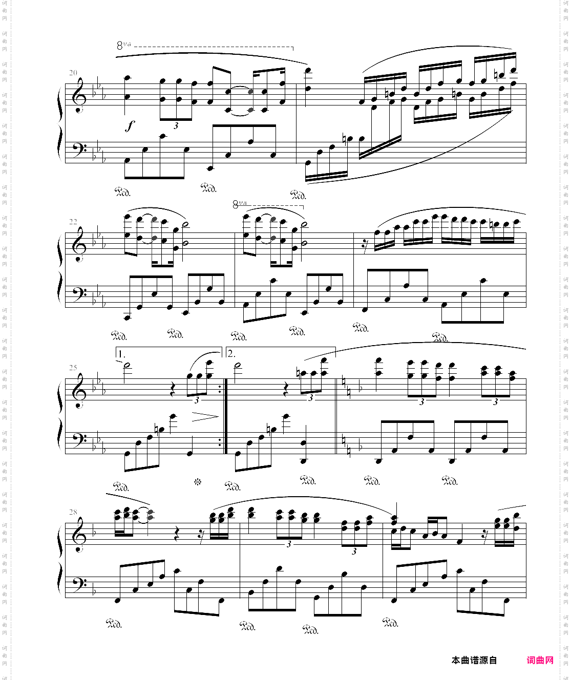 柔如彩虹理查德?克莱德曼经典钢琴曲14首