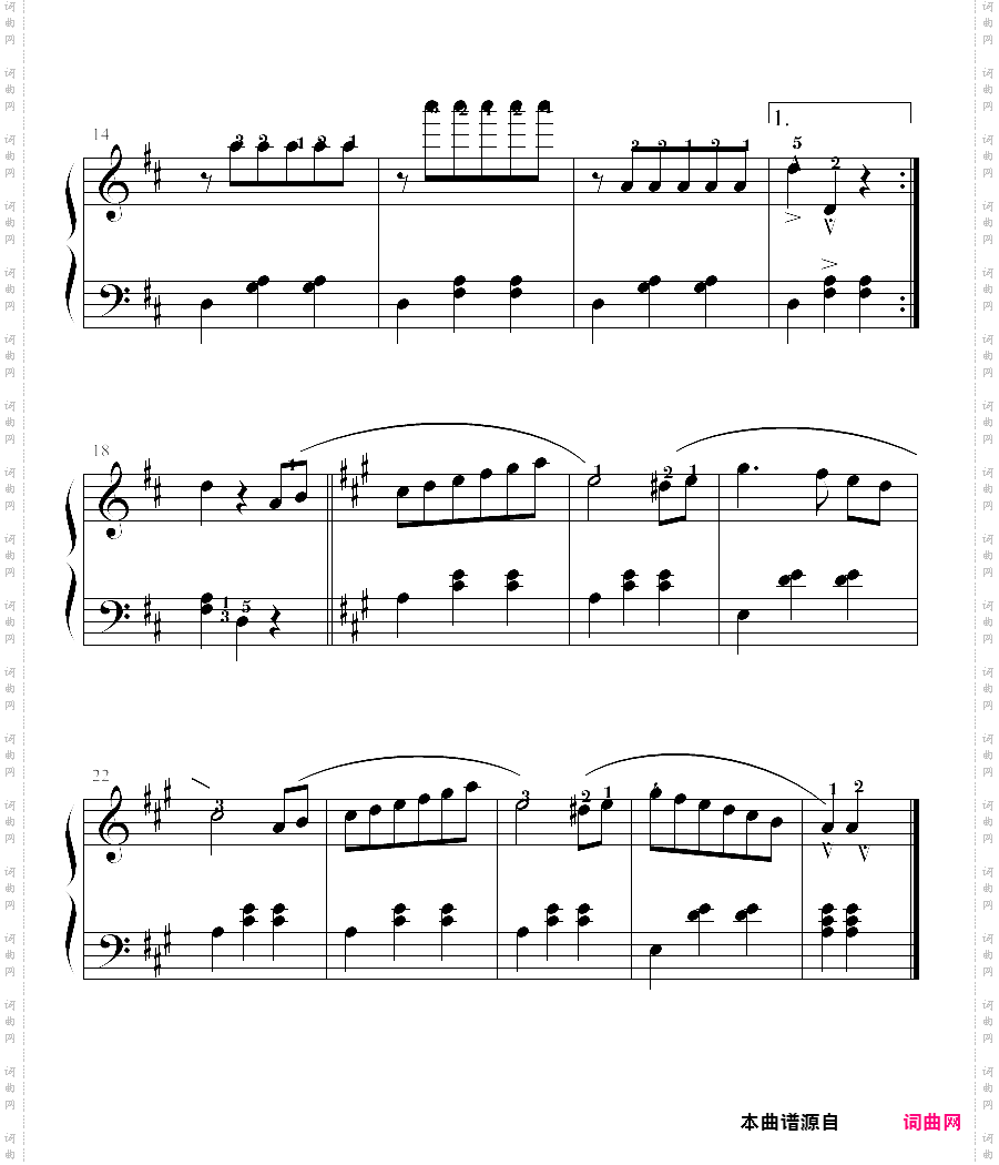 拜厄钢琴基本教程 no·81拜厄练习曲,第81条