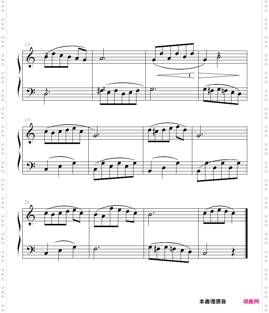 拜厄钢琴基本教程 no·82拜厄练习曲,第82条