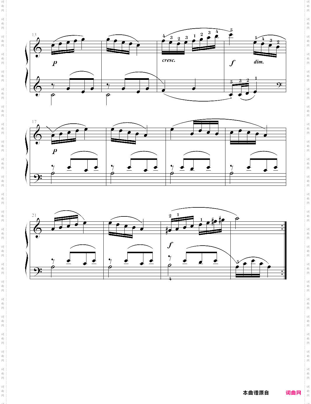 no·91拜厄钢琴基本教程