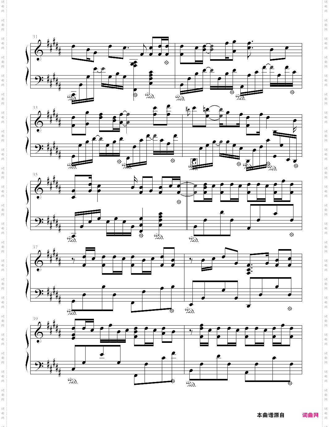 发如雪完美演奏版,选自2005年专辑《十一月的肖邦》