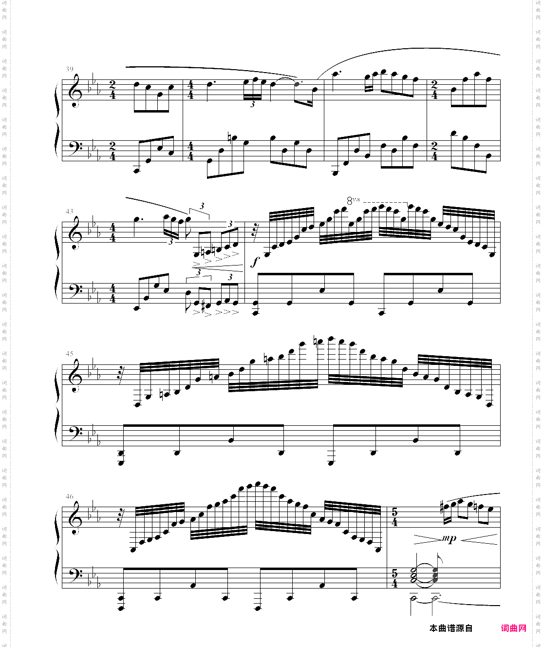 爱的协奏曲理查德·克莱德曼钢琴谱合集