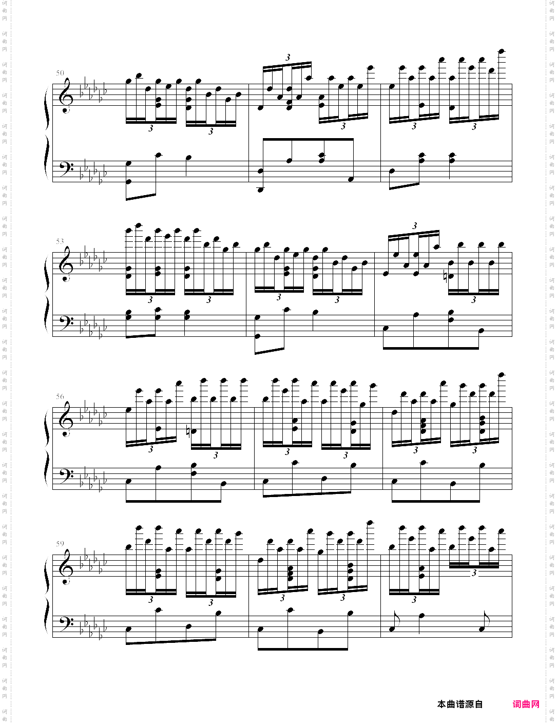 中的6首钢琴曲·肖邦降ｇ大调黑键练习曲