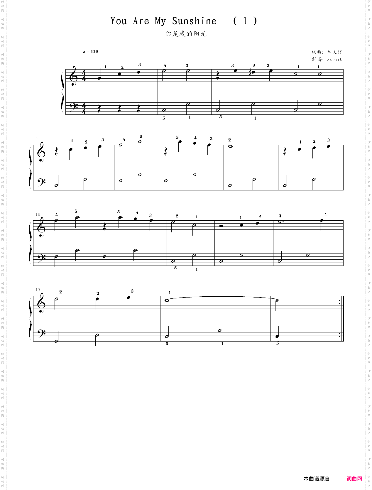 《you are my sunshine1》