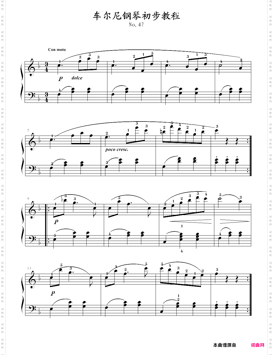 车尔尼599 no·47 车尔尼599 no·47