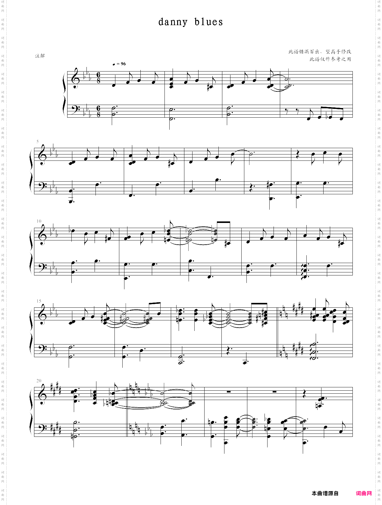 danny blues《海上钢琴师·the legend of 1900》电影原声