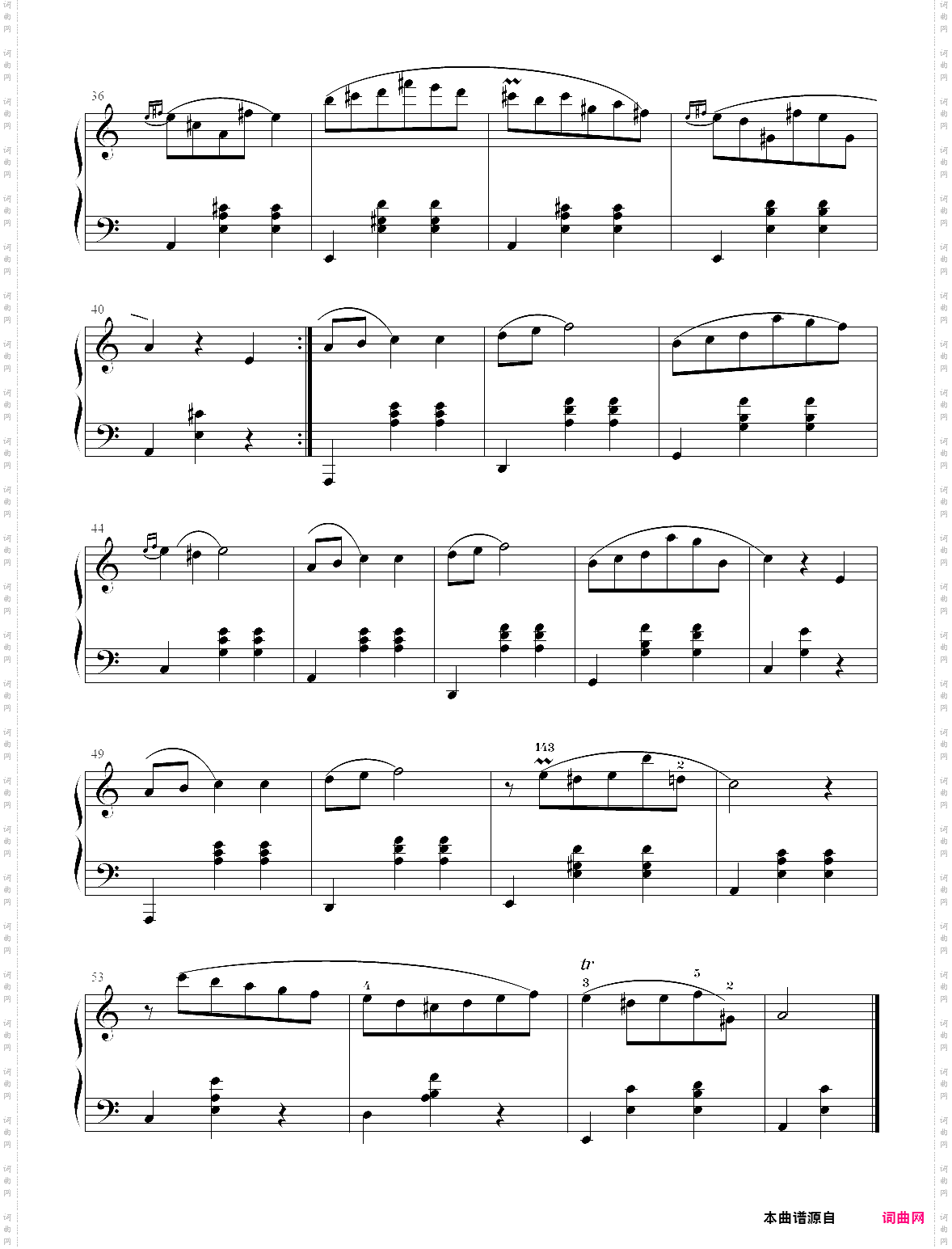 18·【规定曲目b组】3、圆舞曲 - 中国音乐学院钢琴考级第四级2019版