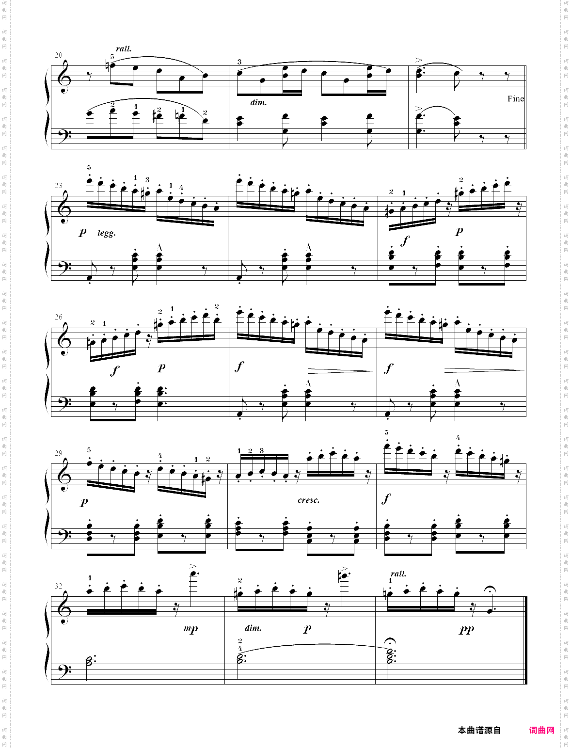 16·【规定曲目b组】1、练习曲 - 中国音乐学院钢琴考级第四级2019版
