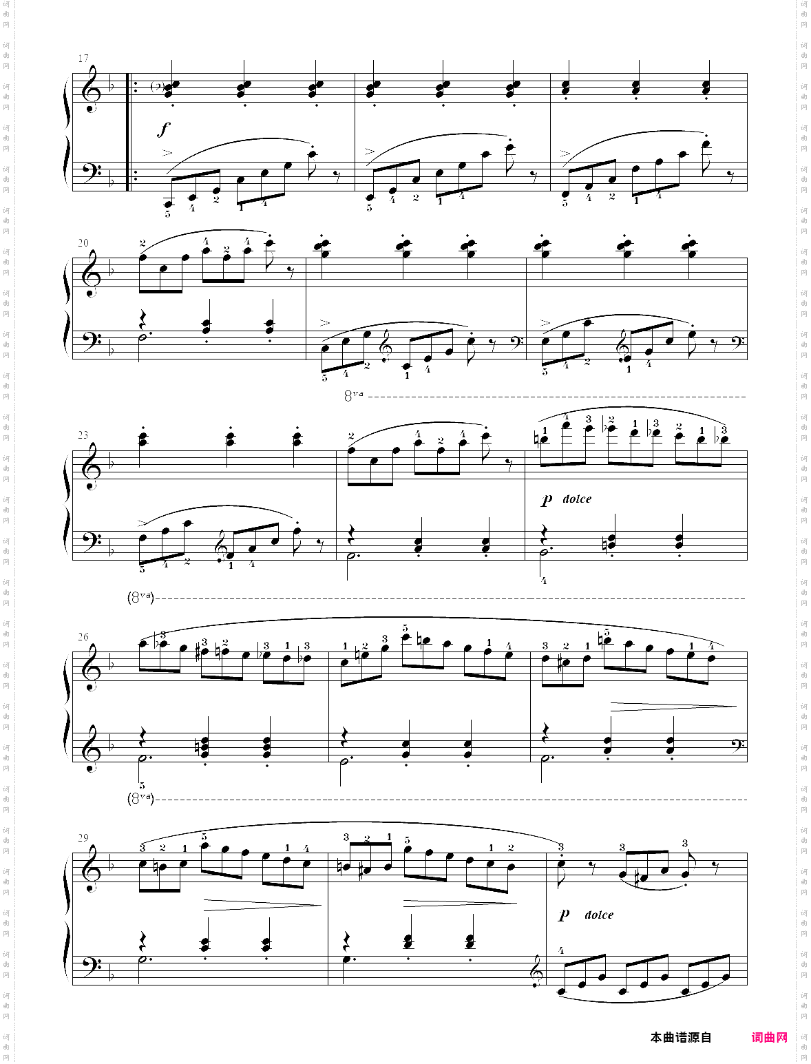 13·【规定曲目a组】1、练习曲 - 中国音乐学院钢琴考级第四级2019版
