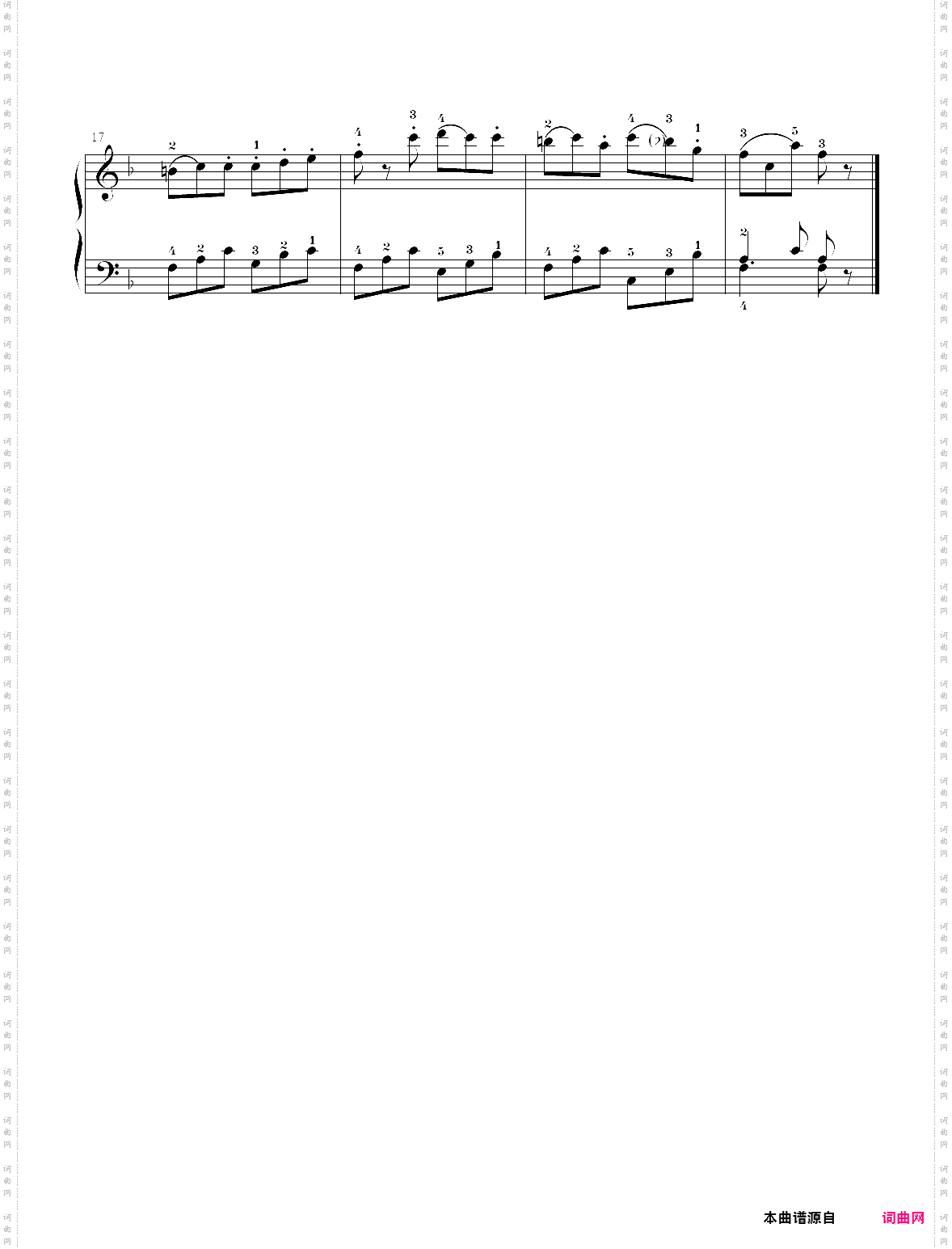 15·【规定曲目a组】3、渴望春天 - 中国音乐学院钢琴考级第二级2019版
