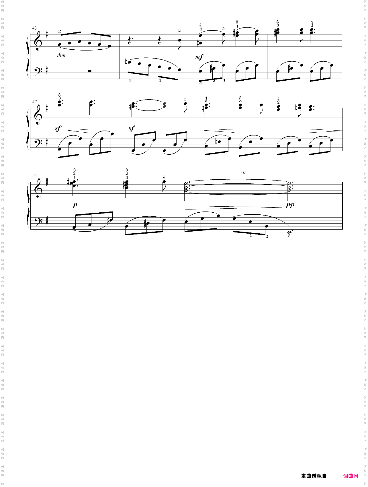 1· 伏尔塔瓦河伏尔塔瓦河之源- 古典音乐启蒙钢琴曲集