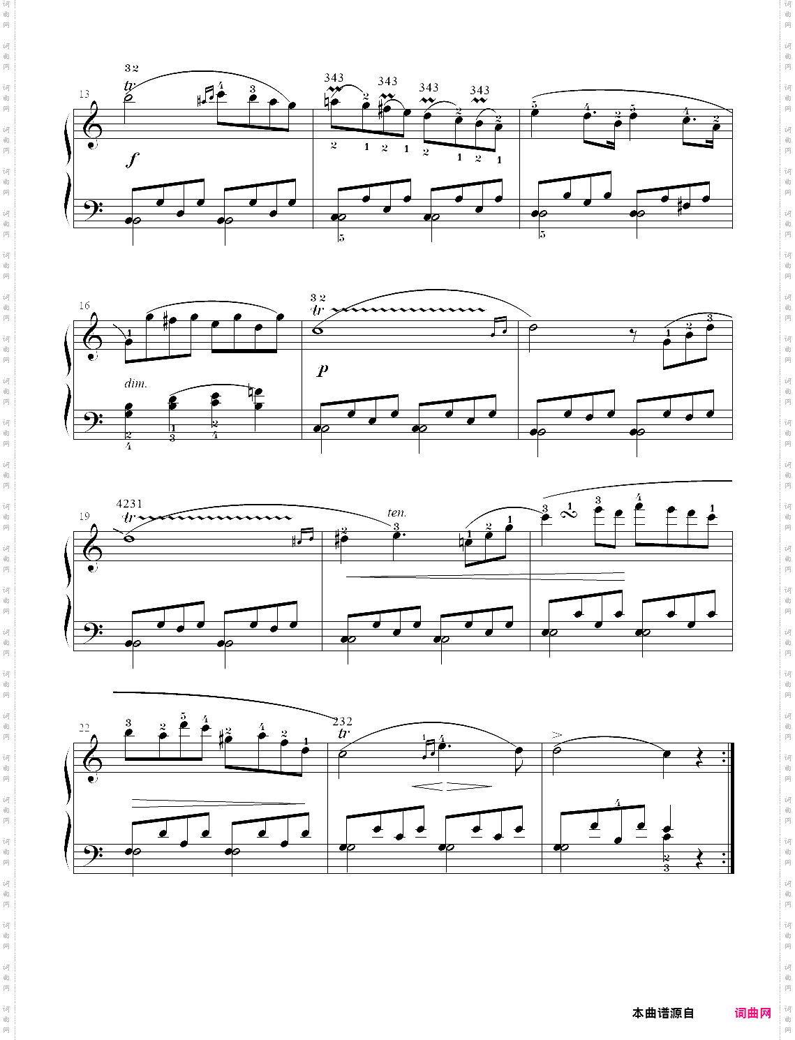 34·车尔尼八度内进阶练习曲【op·139】练习34