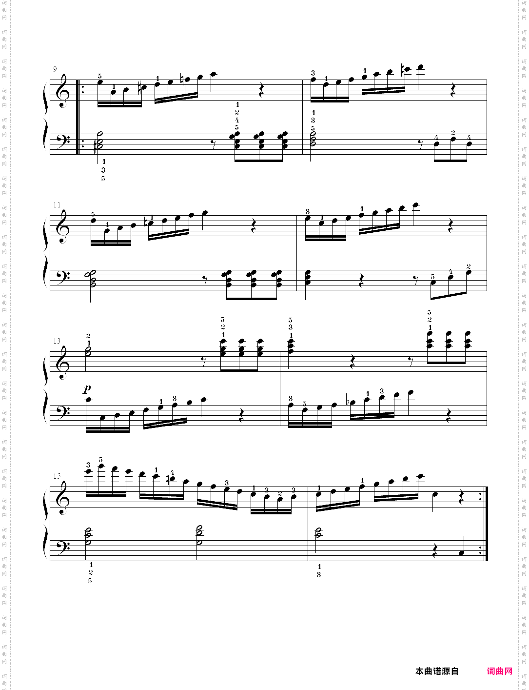 19·车尔尼八度内进阶练习曲【op·139】练习19