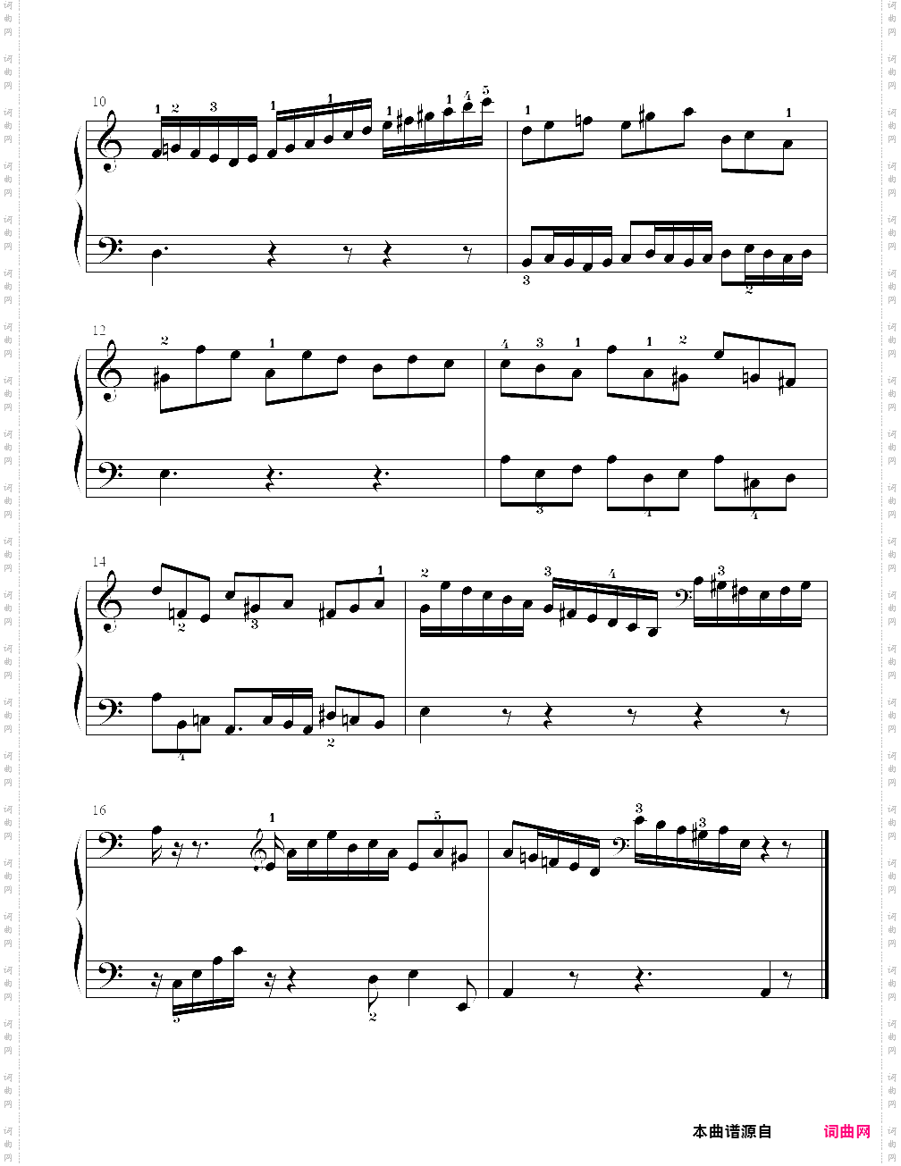 12、十二首小前奏曲12- 巴赫小前奏曲与赋格