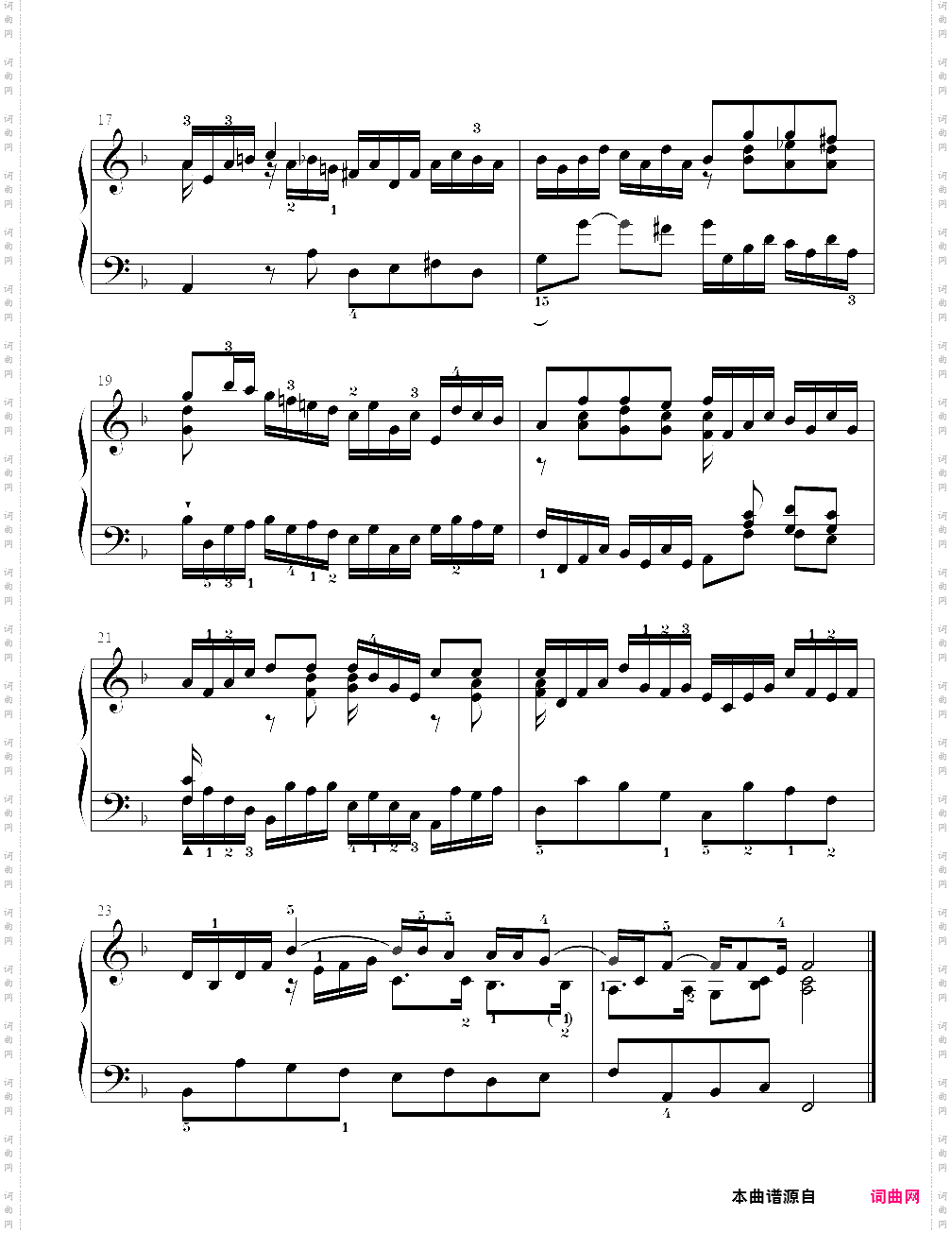 9、十二首小前奏曲9- 巴赫小前奏曲与赋格