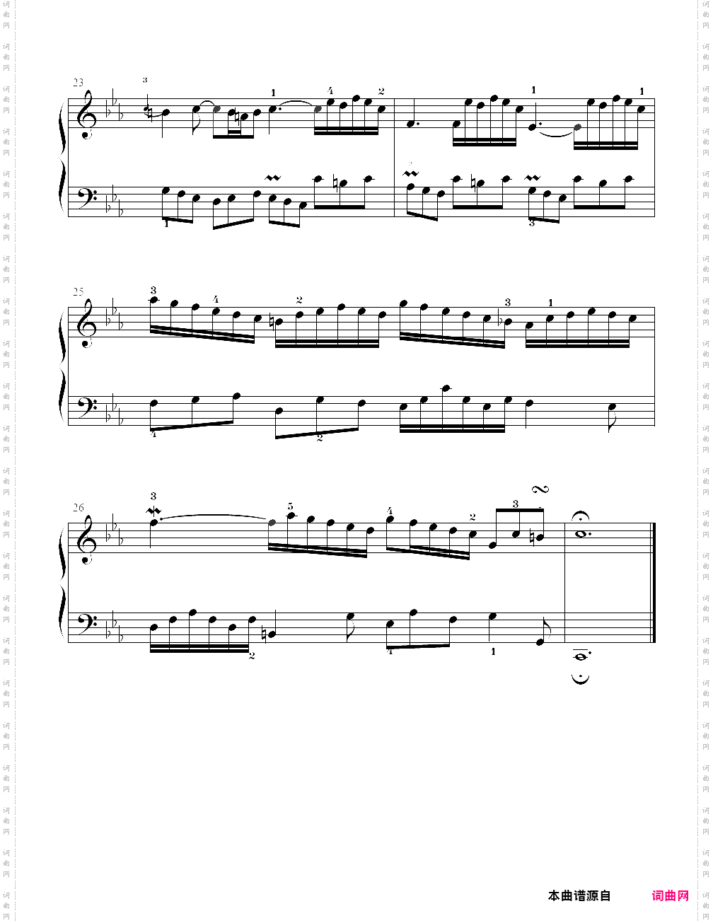19、二部小赋格c小调- 巴赫小前奏曲与赋格
