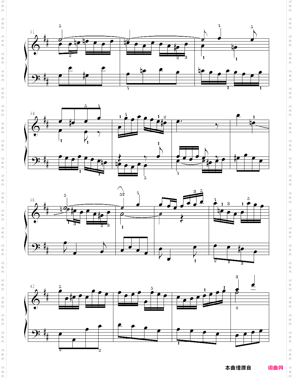 16、为初学者用的六首小前奏曲4- 巴赫小前奏曲与赋格