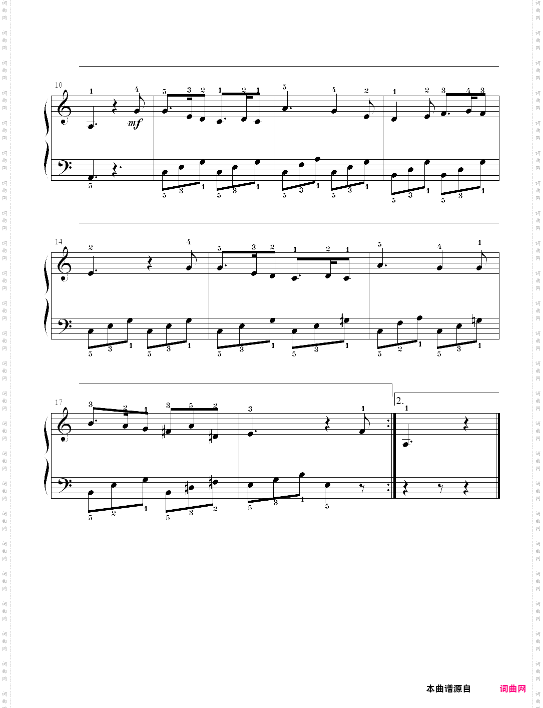 24、牧羊人的哀歌 - c调上的舒伯特