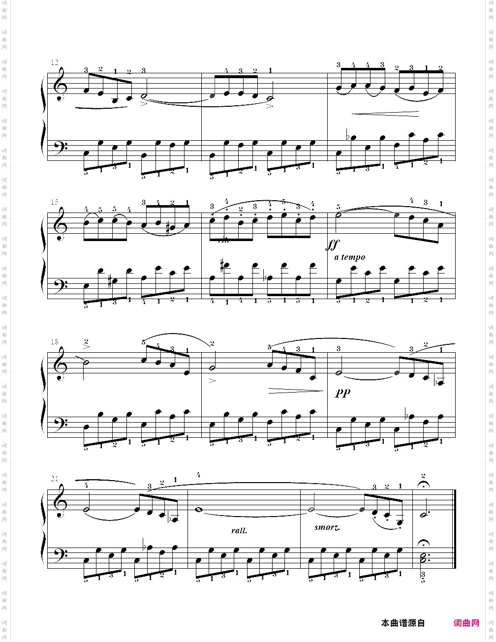 9、离别练习曲 - c调上的肖邦