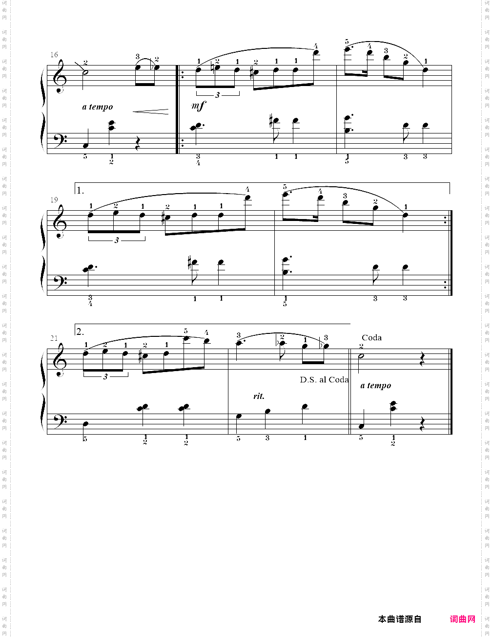 5、告别圆舞曲 - c调上的肖邦