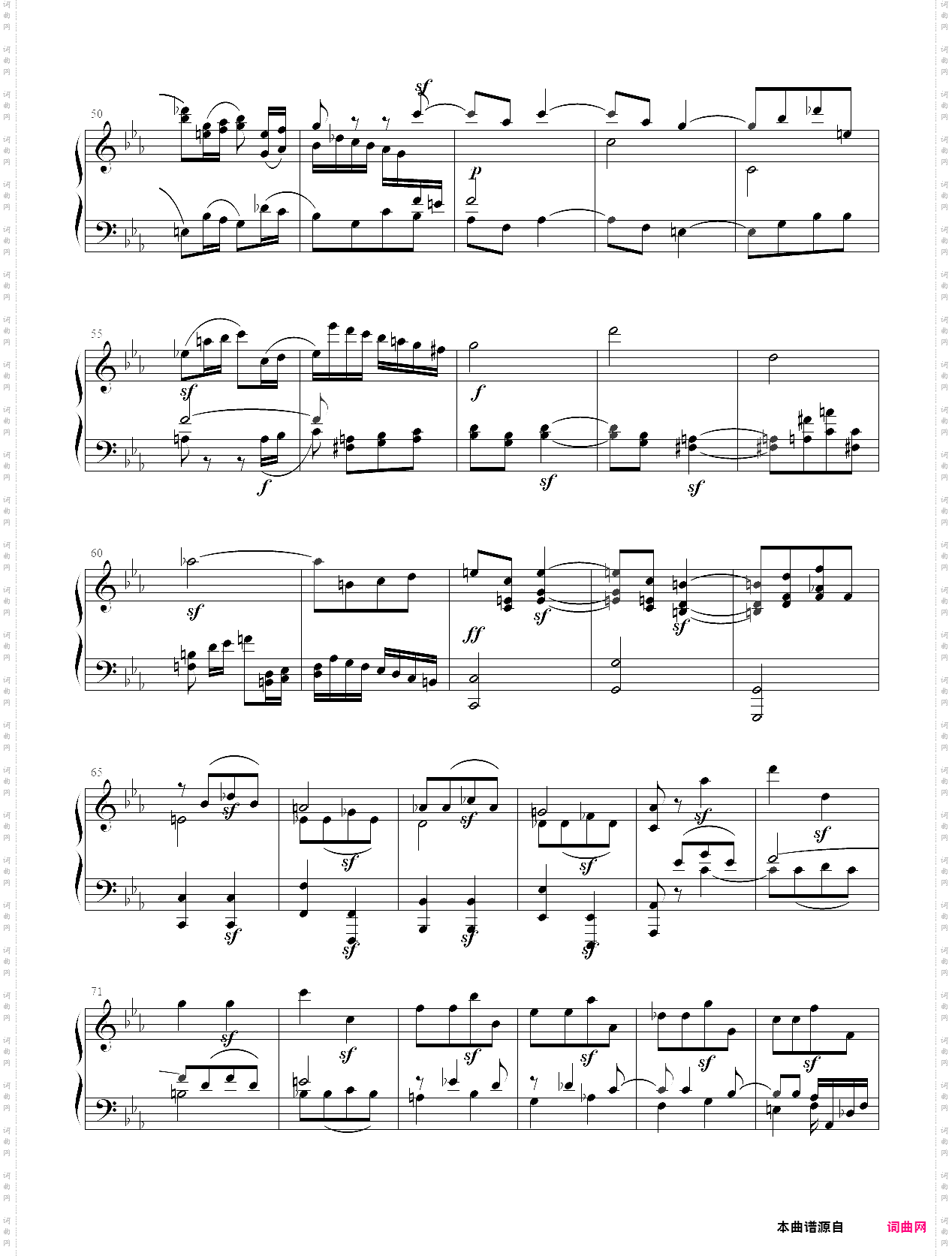 贝多芬英雄变奏曲与赋格 op·35 终章赋格