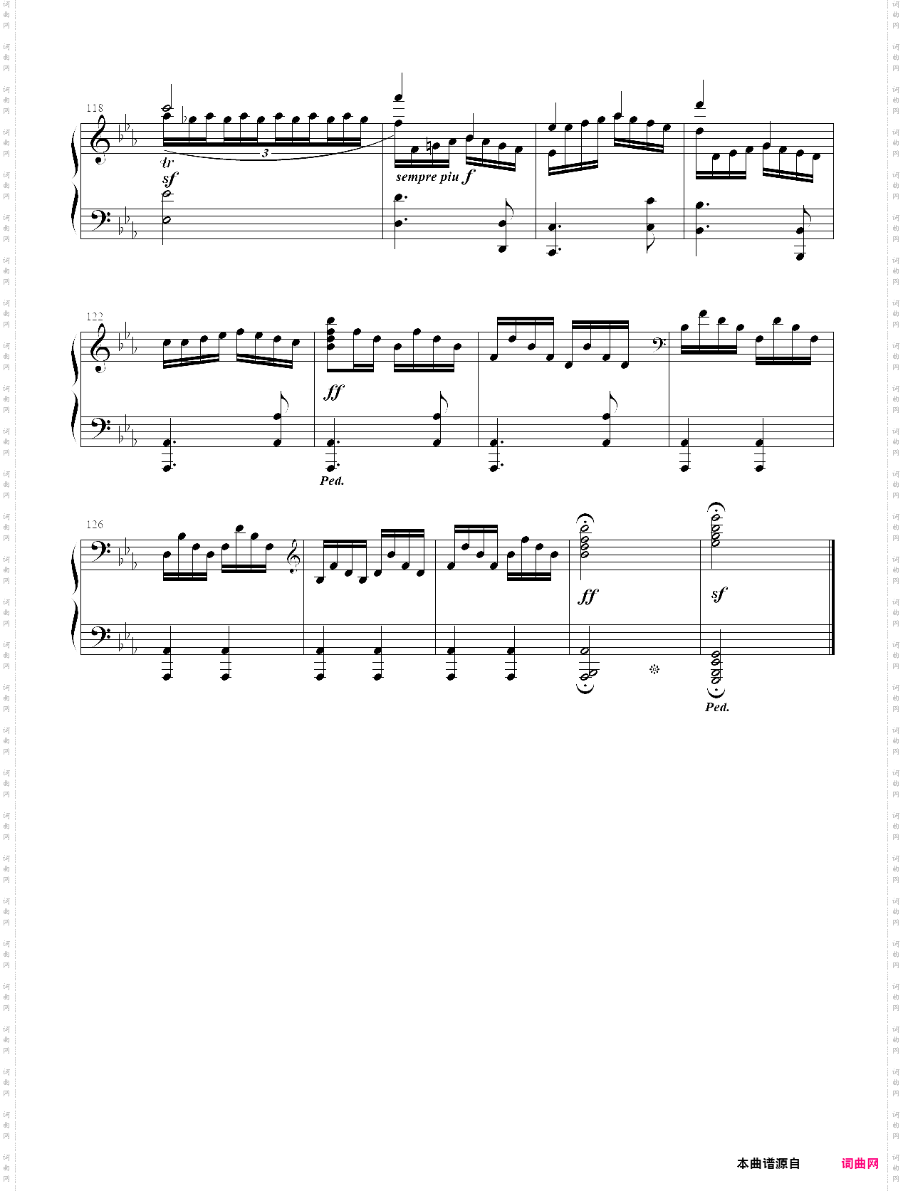 贝多芬英雄变奏曲与赋格 op·35 终章赋格