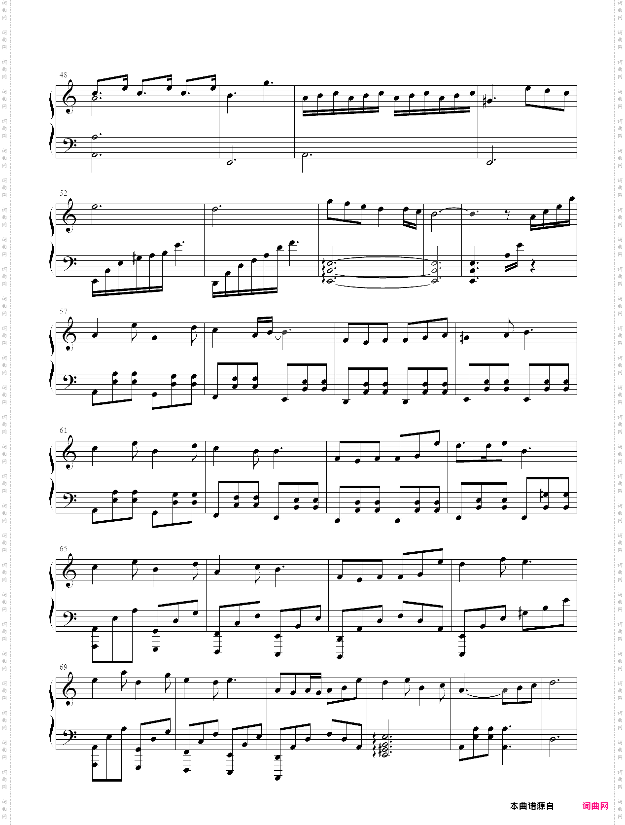 今后我与自己流浪 c调 原唱版 ly