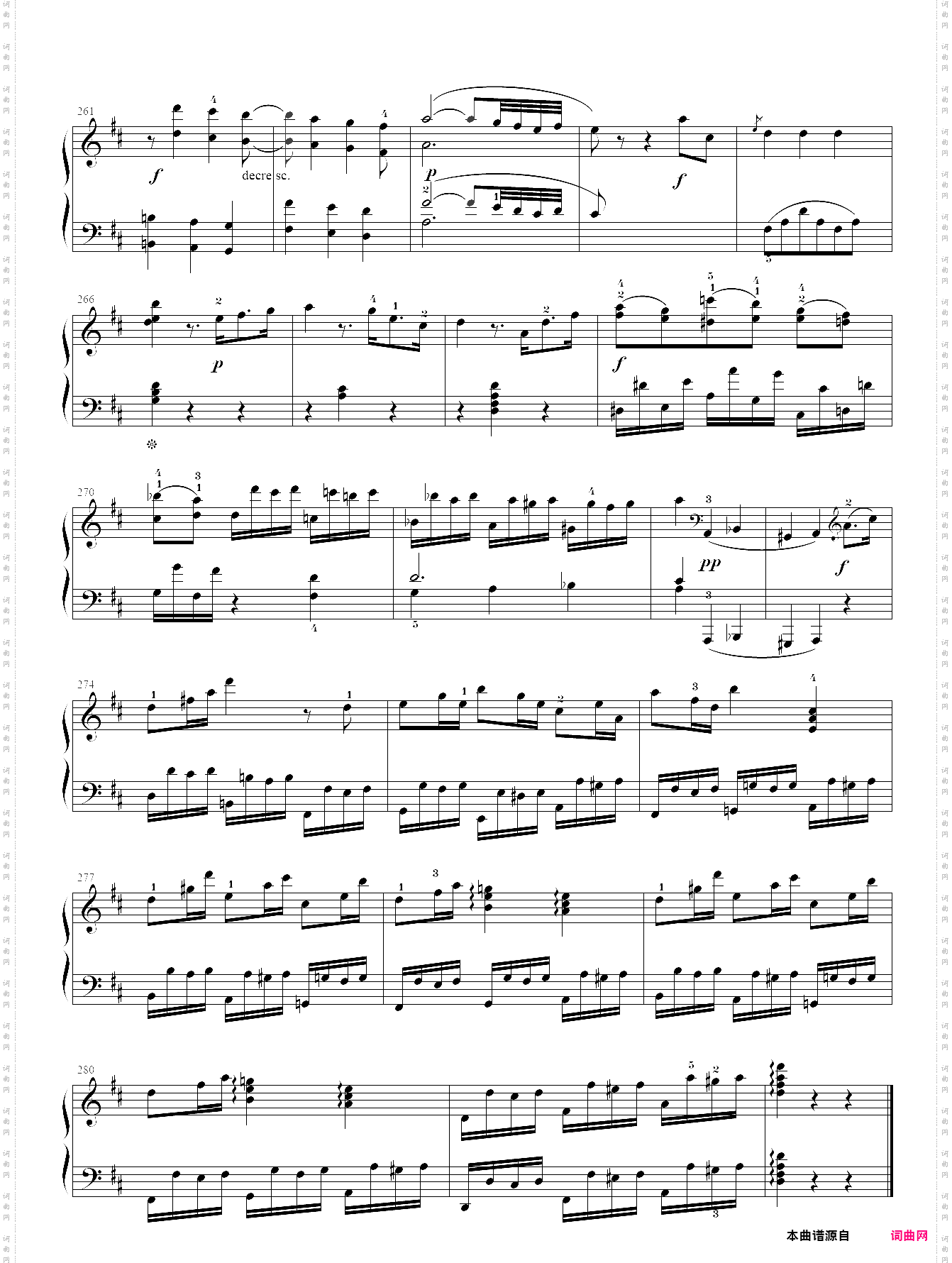 ·莫扎特 d大调钢琴奏鸣曲kv 284第三乐章