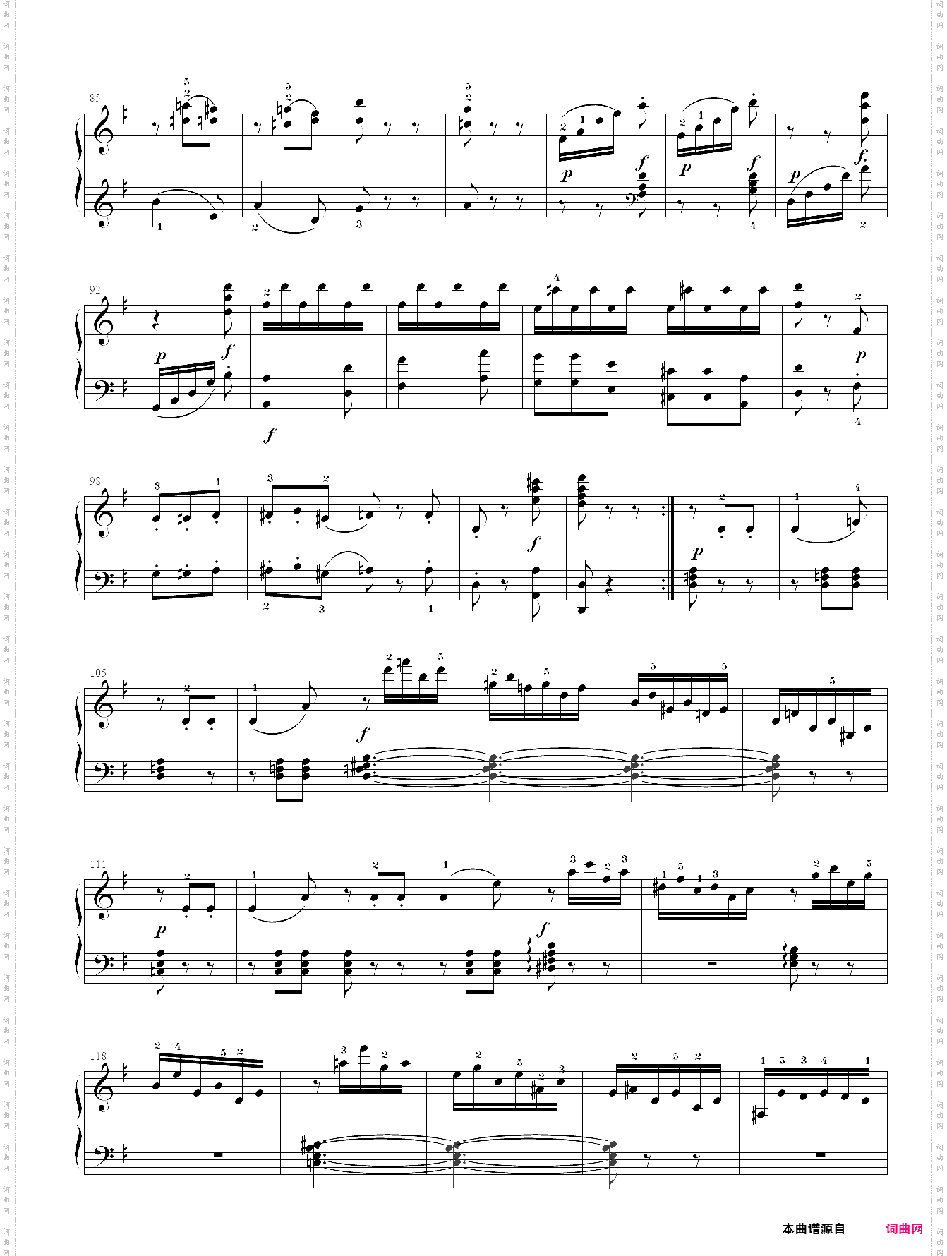 莫扎特 g大调钢琴奏鸣曲kv 283第三乐章