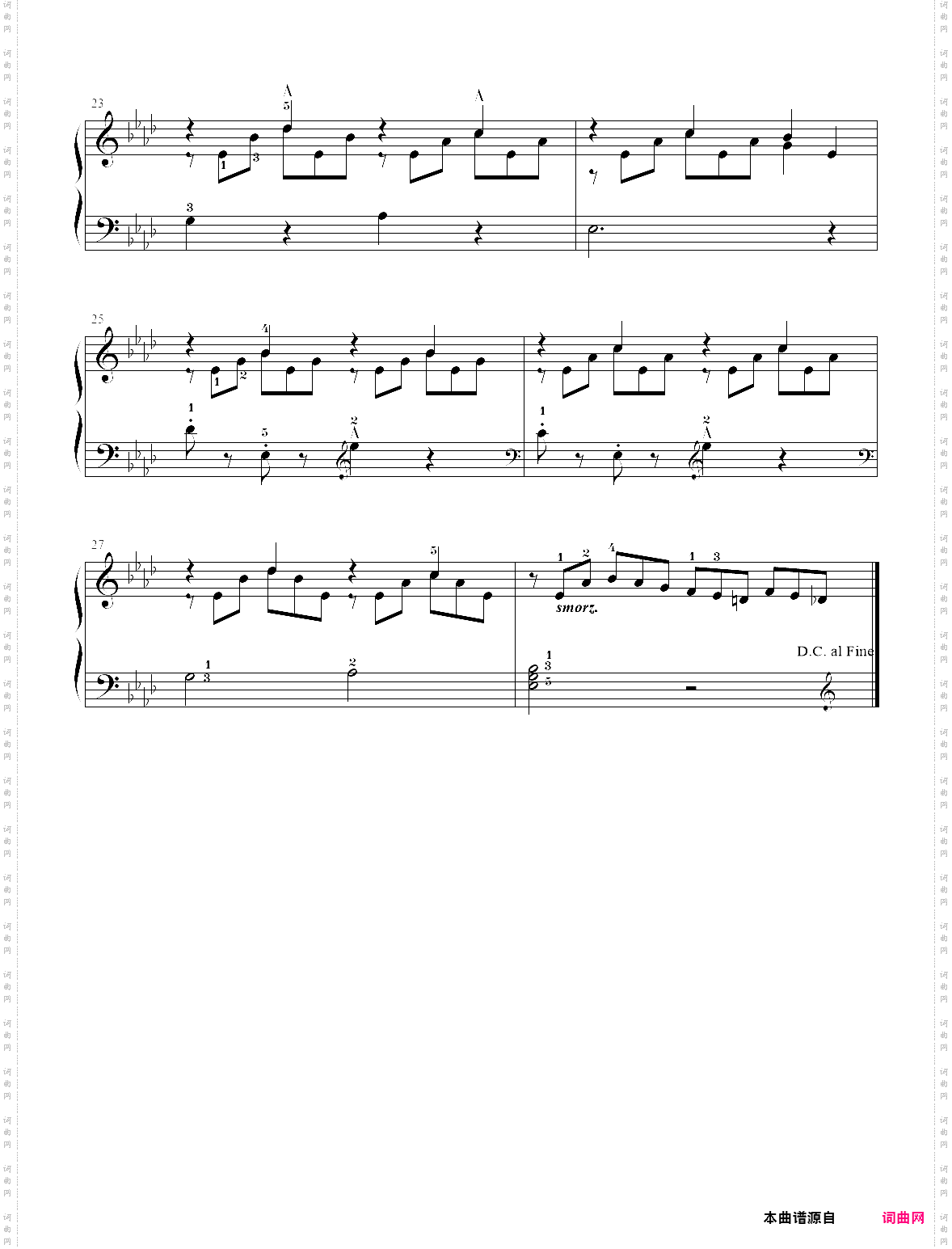 44· 第44首 - 莱蒙钢琴练习曲作品 37