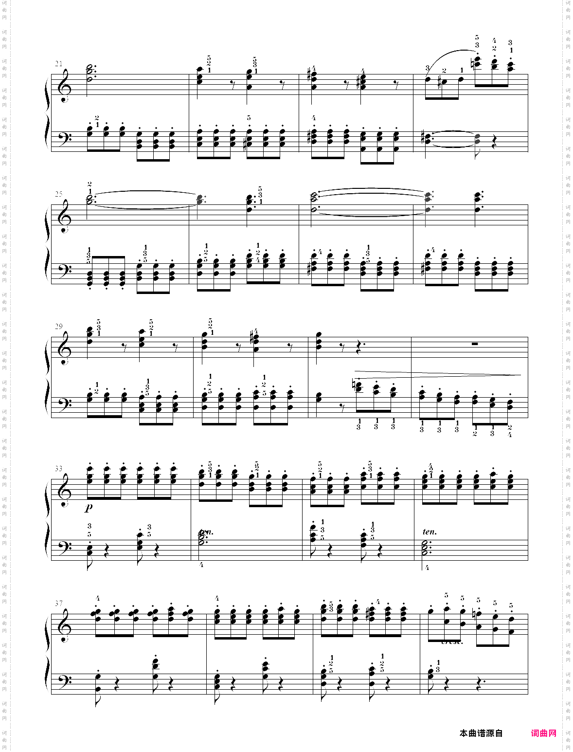 28· 第28首 - 莱蒙钢琴练习曲作品 37